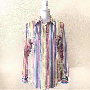Foxcroft | Women’s Rainbow Colored Button Down